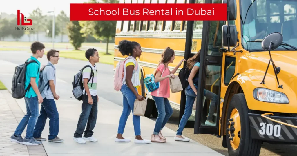 Hatta Star School Bus rental, and School Transportation service 1 School Bus Rental in Dubai